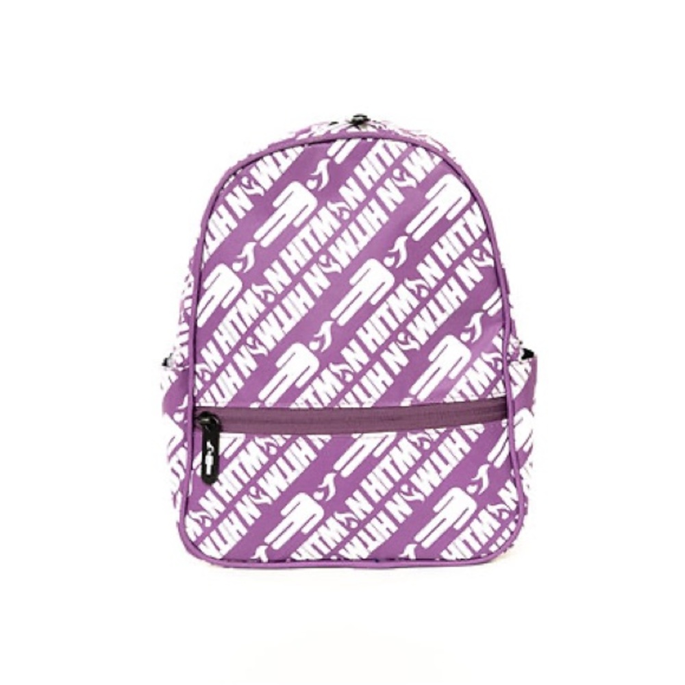 Puma Purple and White Graphic Backpack